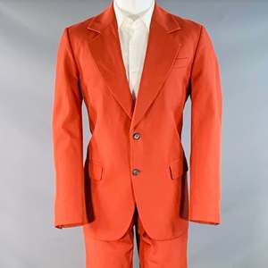 ACNE STUDIOS Brick Polyester Cotton Notch Lapel Wide Leg Suit